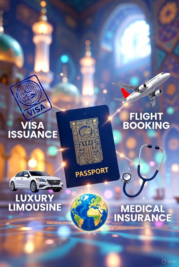 حلول السفر المتكاملة النقل، التأشيرات، وحجز الطيران - خدماتنا بين يديك