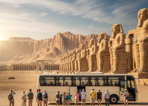الأقصر (وادي الملوك) بالحافلة من الغردقة